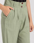 TEXTURED WIDE LEG PANTS